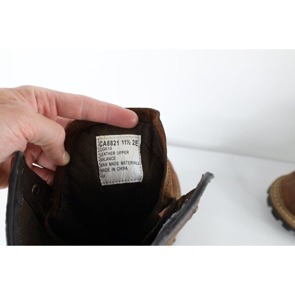 Vintage 90s Carolina Boots Mens 11.5 2E Waterproof Leather Logger Boots Brown main image 8